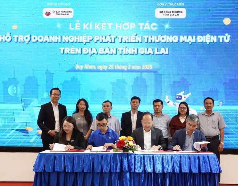 OSB ký kết hơp tác, hõ trợ doanh nghiệp phát triển thương mại điện tử trên địa bàn tỉnh Gia Lai.