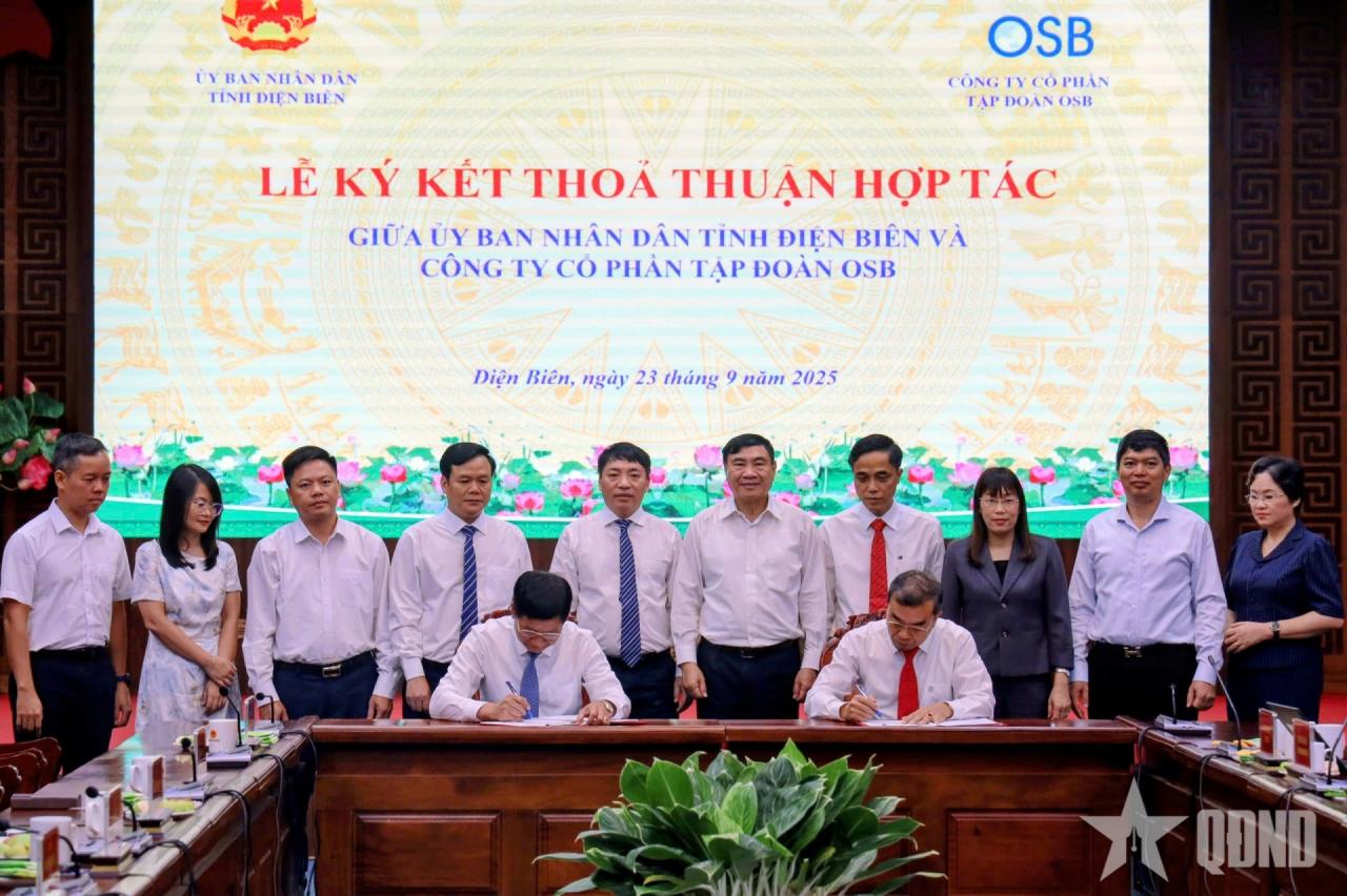 Ký kết thỏa thuận hợp tác giữa UBND tỉnh Điện Biên và Công ty Cổ phần Tập đoàn OSB