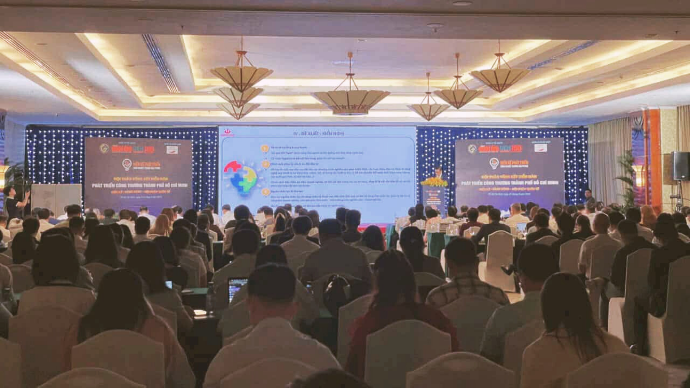 Toàn cảnh hội thảo tổng kết Diễn đàn Phát triển Công Thương TP.HCM 2025