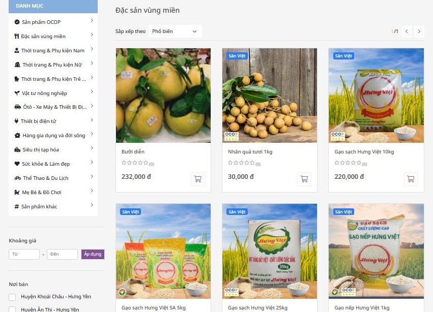 Việc đưa sản phẩm lên thương mại điện tử và tận dụng các kênh bán hàng số giúp cơ sở sản xuất ở nông thôn tiếp cận được lượng lớn người tiêu dùng.